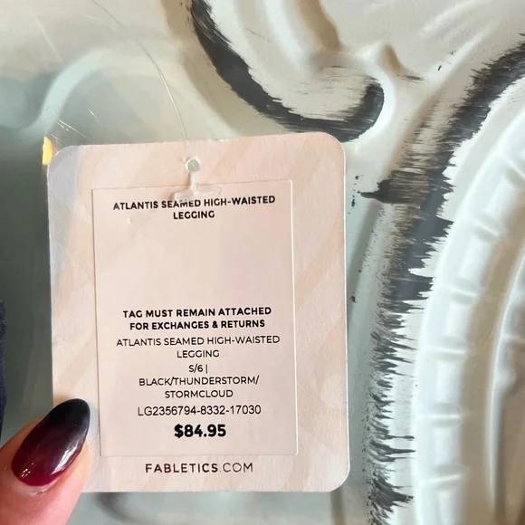 Fabletics Atlantis Scuba Seamed High-Waisted Legging - Picture 5 of 5